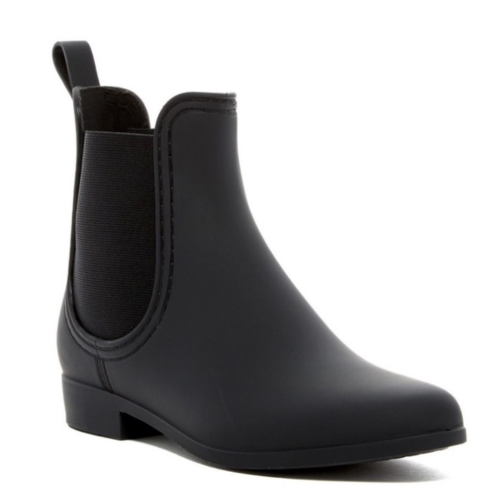 Jeffrey Campbell Forecast Chelsea Rain Boots Black